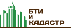 Логотип компании БТИ и КАДАСТР